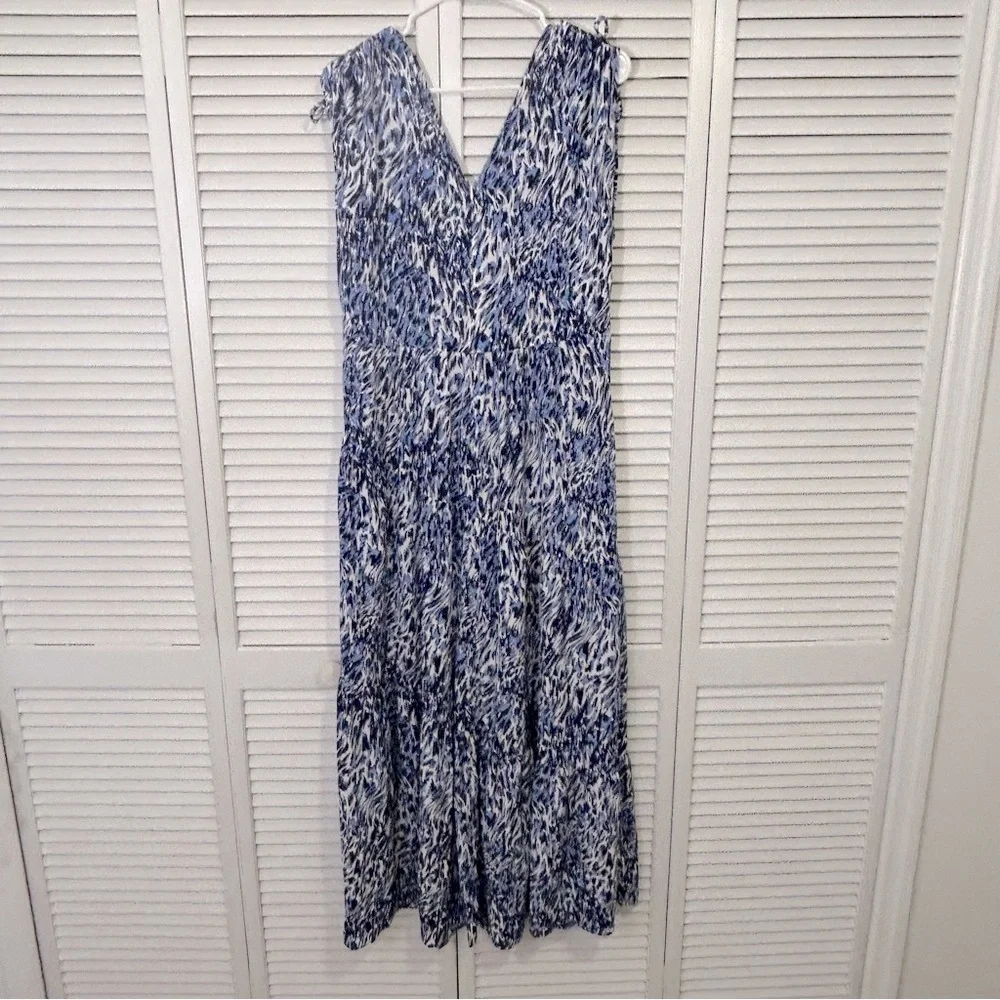 NWT Maggy London Ladies Size 14 Sleeveless Tiered Maxi Dress